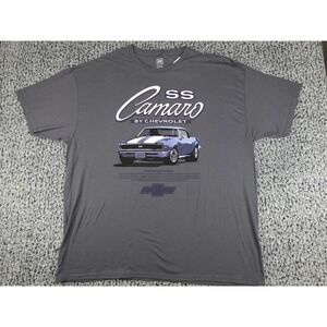 GM Chevrolet‎ SS Camaro T-Shirt Mens XL Gray New Muscle Car Graphic Tee